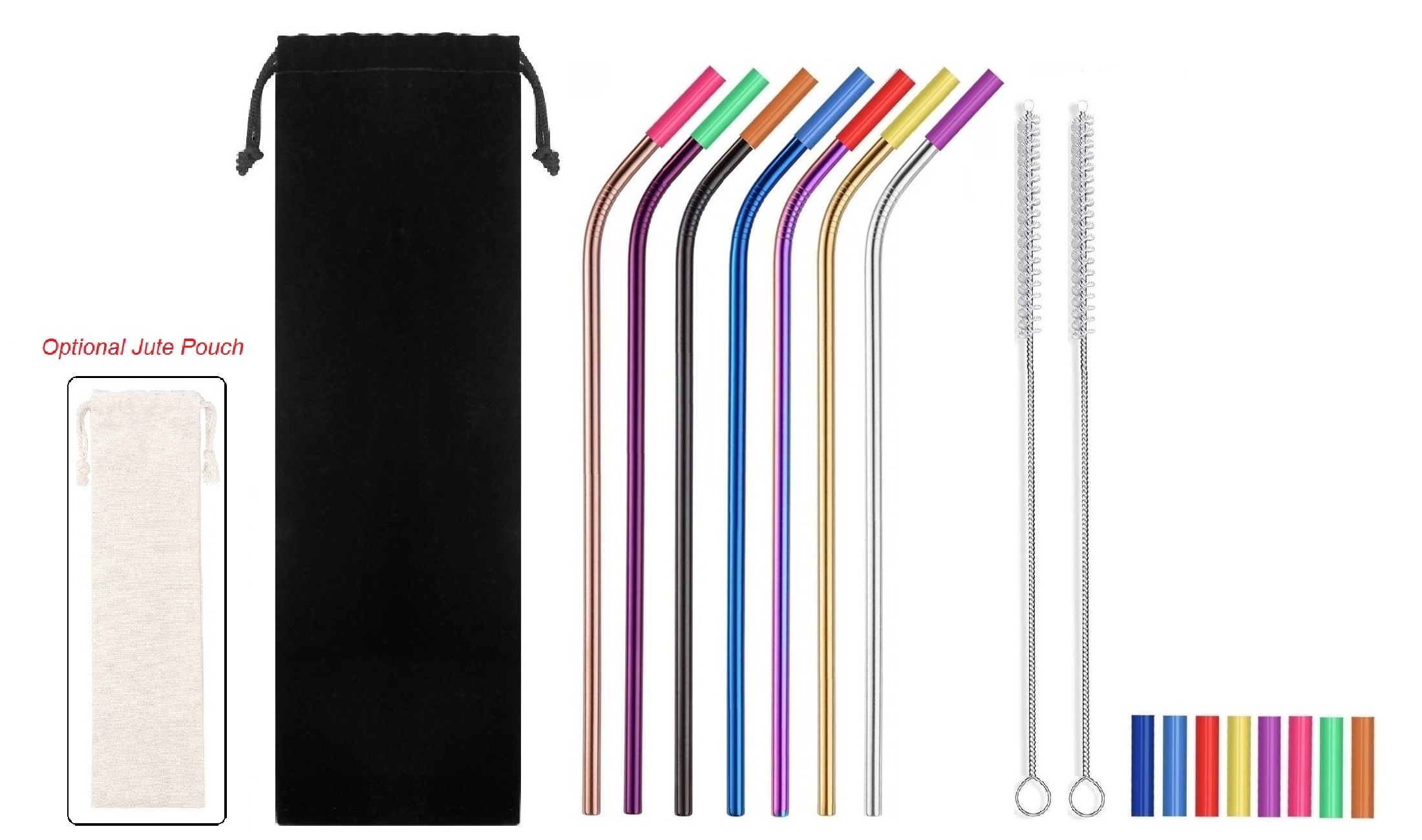 7-colorful-bent-silicone-tip-straws-kit-giftarget-inc