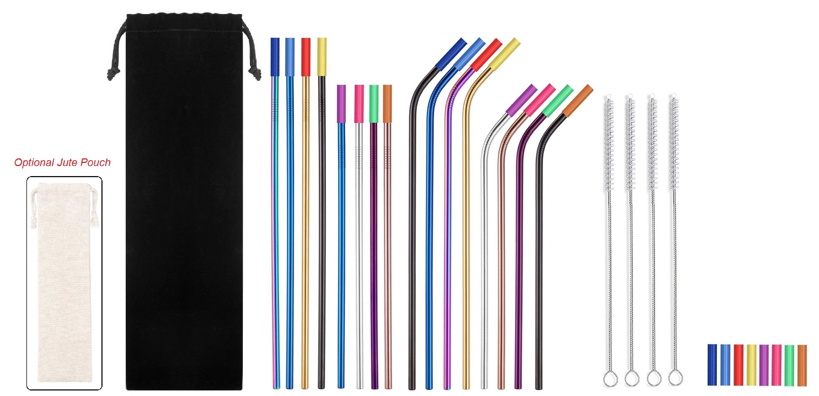 16-colorful-silicone-tip-straws-kit-10-5-l-8-5-l-giftarget-inc