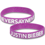 Glitter Debossed w/ Color Fill Silicone Wristband