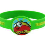 Custom figured Silk Print Silicone Wristband