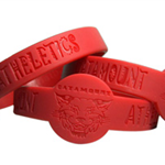 Custom figured Debossed Silicone Wristband