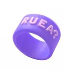 Embossed Print Silicone Finger Thumb Ring