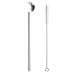 2 in 1 Stainless Steel Spoon Straw