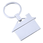 House Shape Metal Key Tag