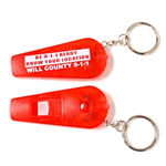 Whistle LED Light Key Tag