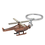 Old Style Metal Helicopter Keychain