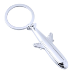 Metal Airliner Plane Keychain