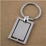 Rectangular Shape Spinning Keychain