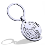 Earth rotate keyring