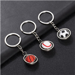 Balls rotate keyring