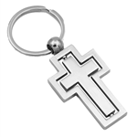 Cross rotate keyring