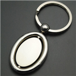 Oval Shape rotate keyring