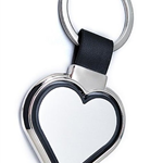 2 color Heart rotate keyring