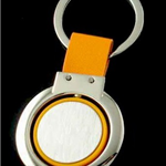 Small 2 color Round rotate keyring