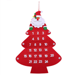 Felt Christmas Santa Tree Advent Calendar