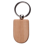 Shield Wood Keychain