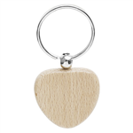 Heart Wood Keychain