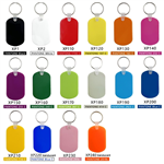 Oval Shape PVC Key Tag