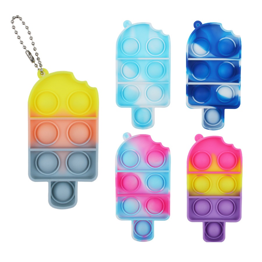 Ice Cream Push Pop Bubble Keychain_Giftarget Inc