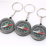 Round Compass Keychain