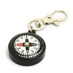 Round Plastic Compass Keychain