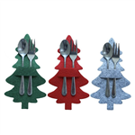 Christmas Tree Felt Cutlery Cover