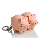 Fat Pig LED Sound Keychain