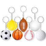 Sports Ball PU Keychain